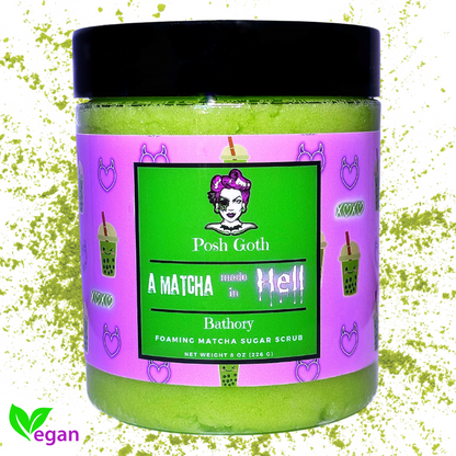 A MATCHA Made in HELL Foaming Sugar Scrub