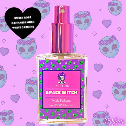 SPACE WITCH Floral Musk Gothic Perfume 1 oz spray