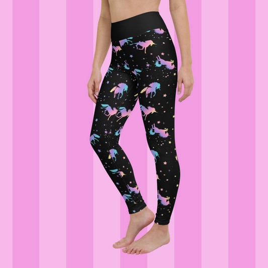 DEATH BY UNICORN Goth Gym / Yoga Leggings