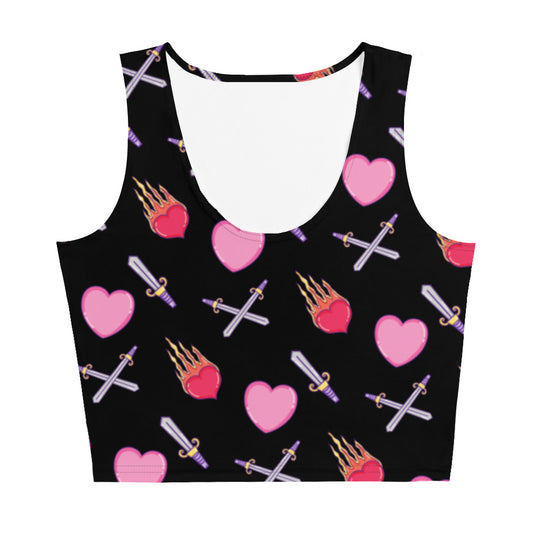 Love is a Battlefield Crop Top by NekroFit