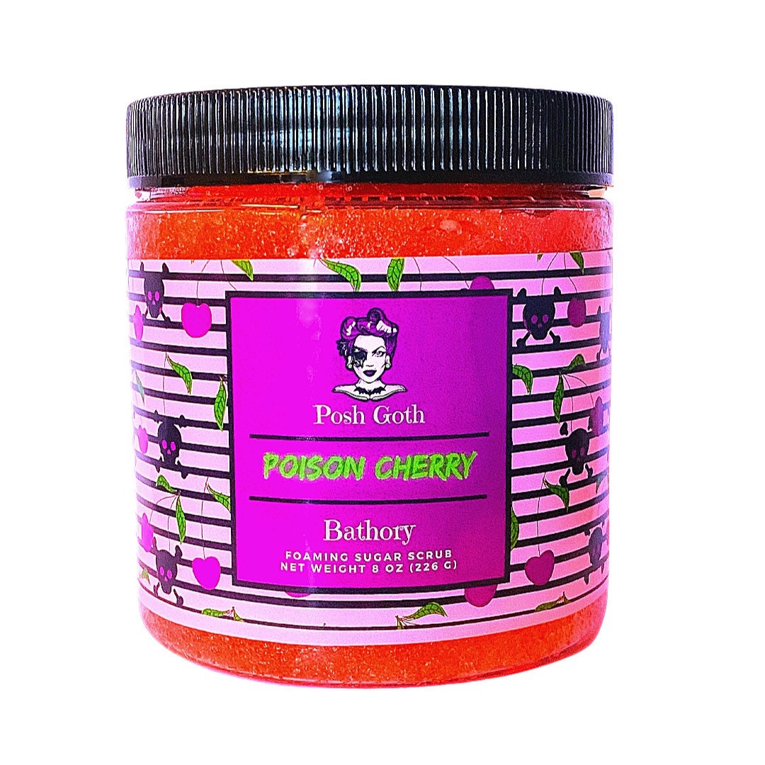 POISON CHERRY Foaming Sugar Scrub - Posh Goth - Posh Goth -  