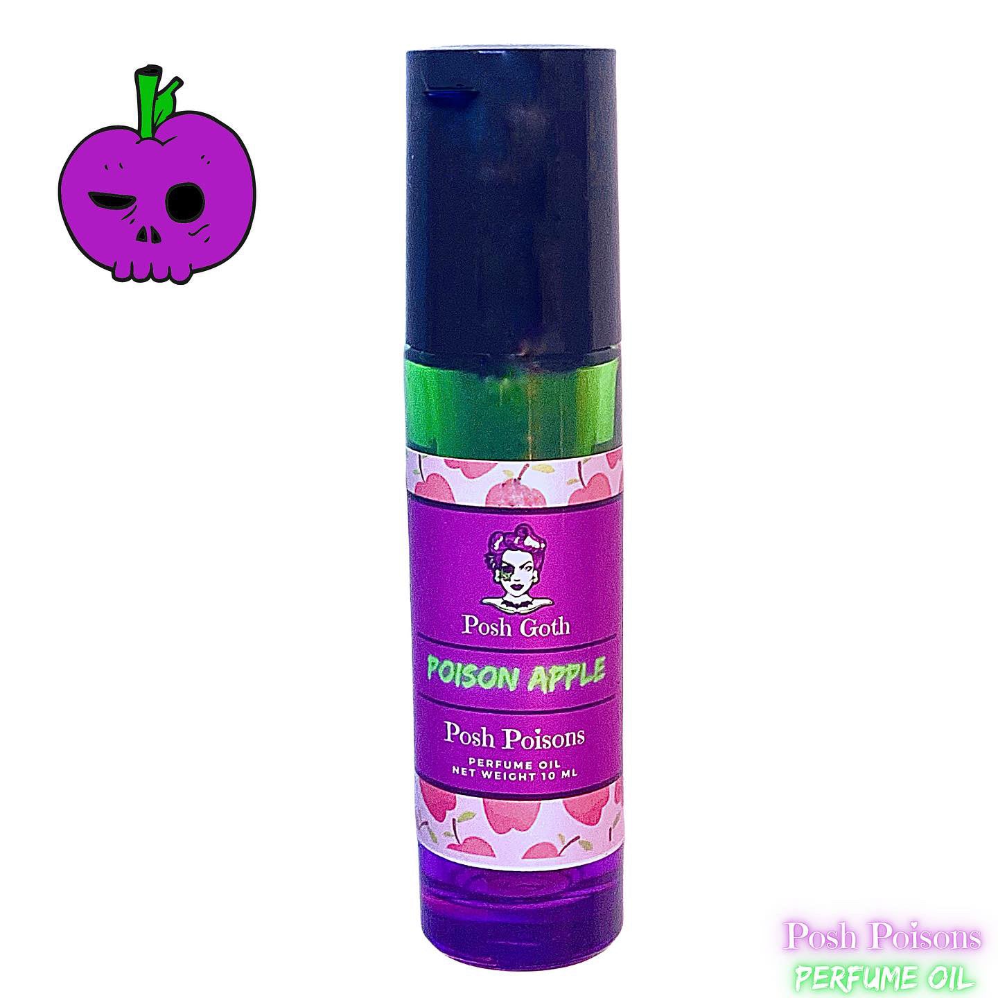 Poison Apple Sweet Smelling Gothic Perfume 10 ml roller ball - Posh Goth -  