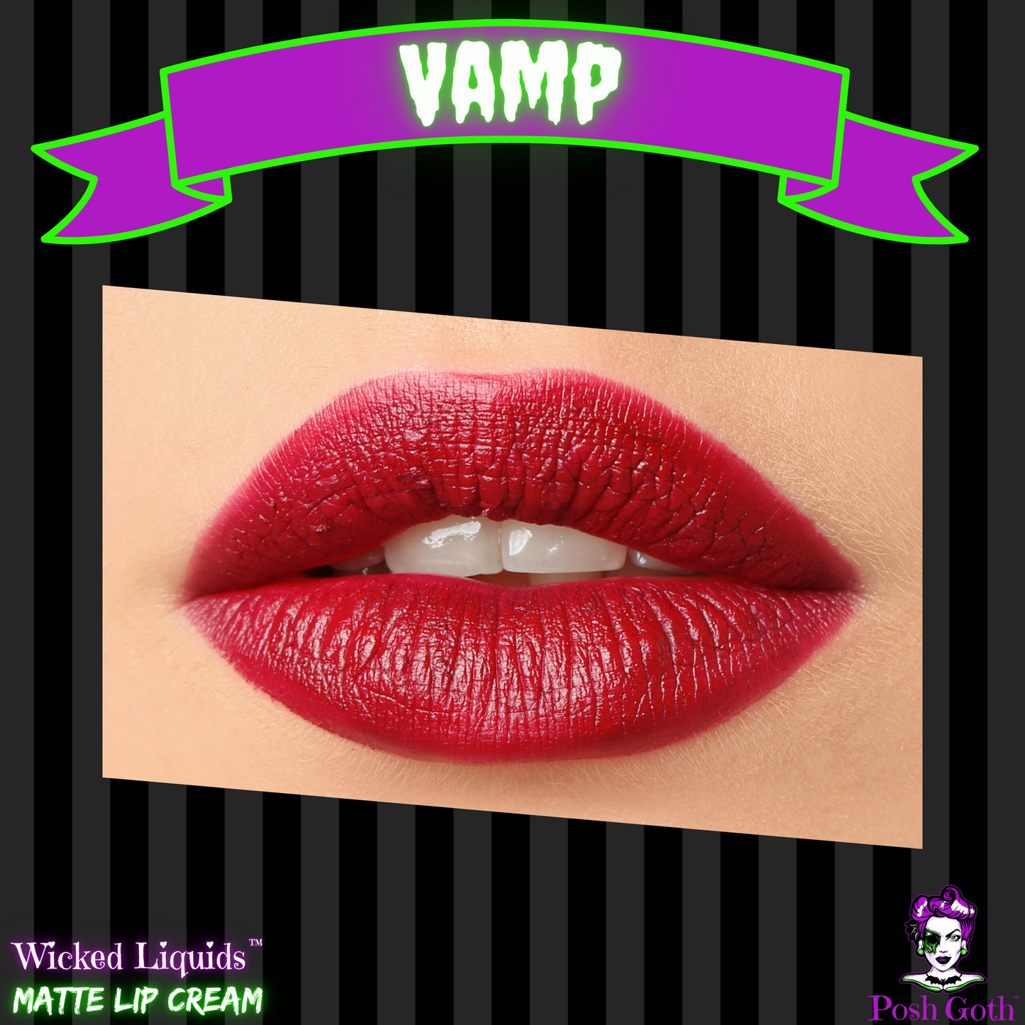 VAMP Wicked Liquids™ Brick Red Goth Lipstick Cream